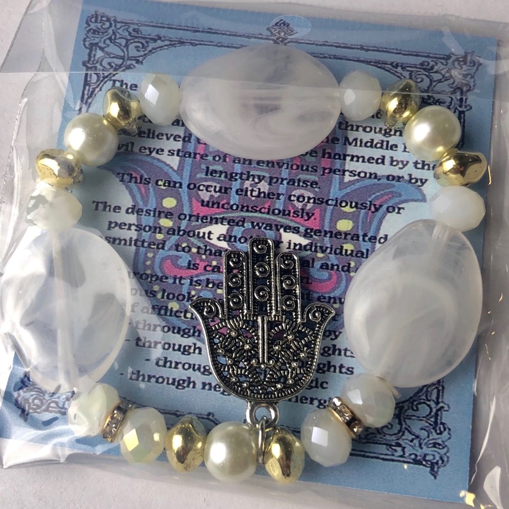 Hamsa evil eye bracelet